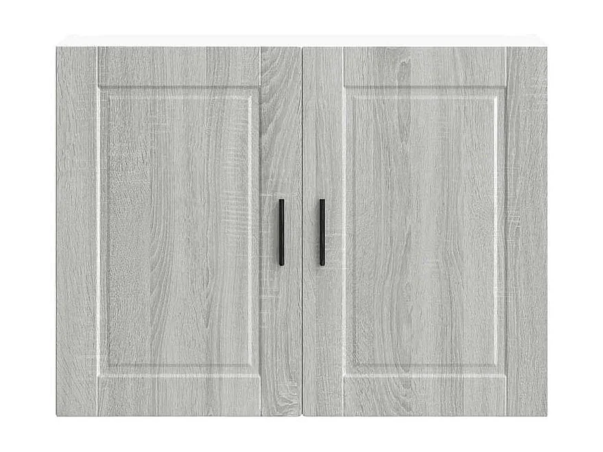 Armoire murale de cuisine Porto sonoma gris bois d'ingénierie