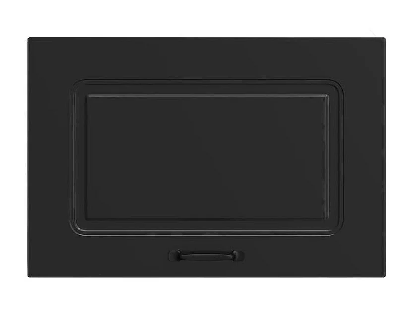 Armoire murale de cuisine Kalmar noir bois d'ingénierie