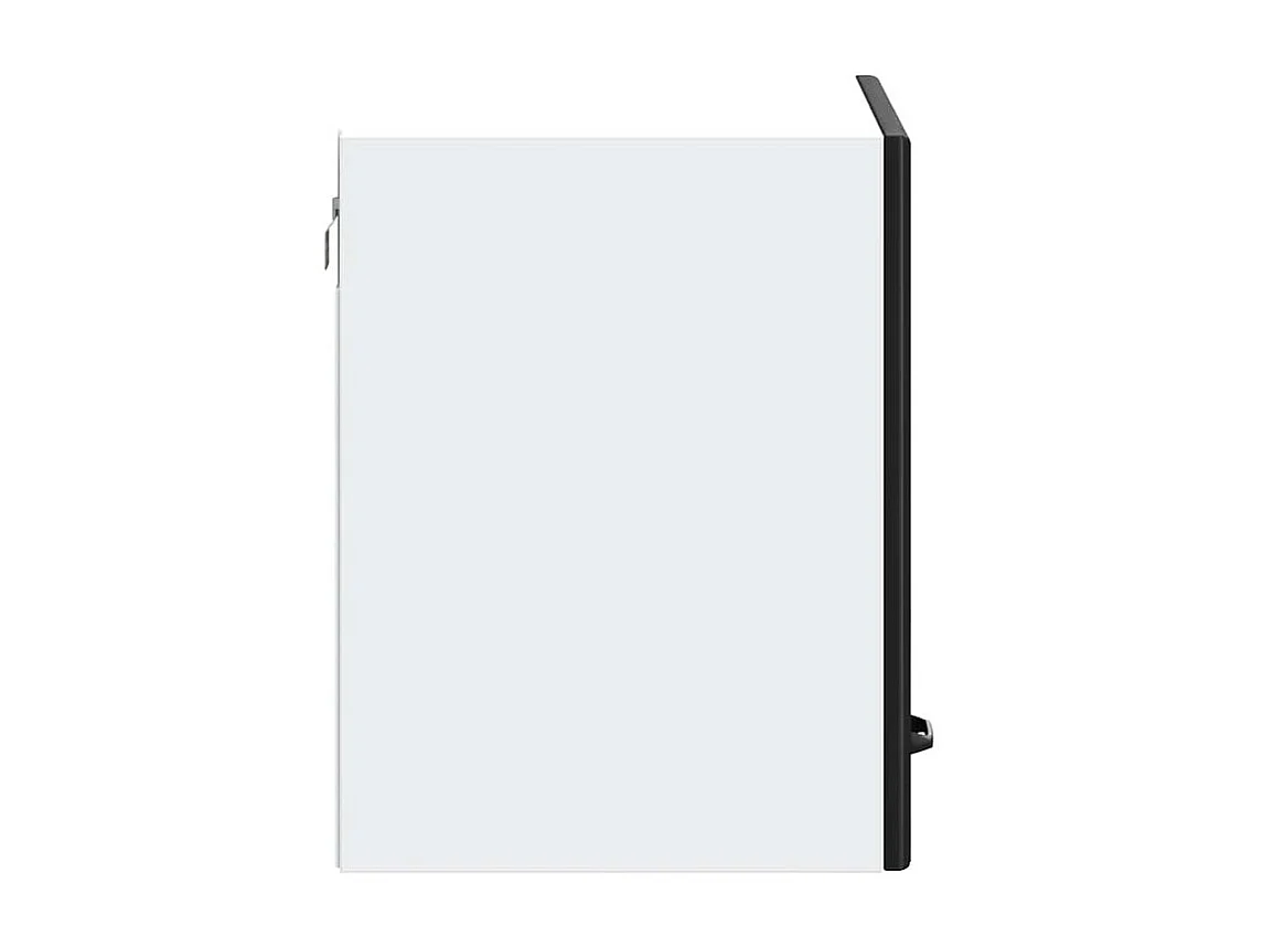 Armoire murale de cuisine Kalmar noir bois d'ingénierie