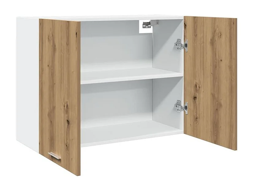 Armoire suspendue chêne artisanal 80x31x60 bois d'ingénierie