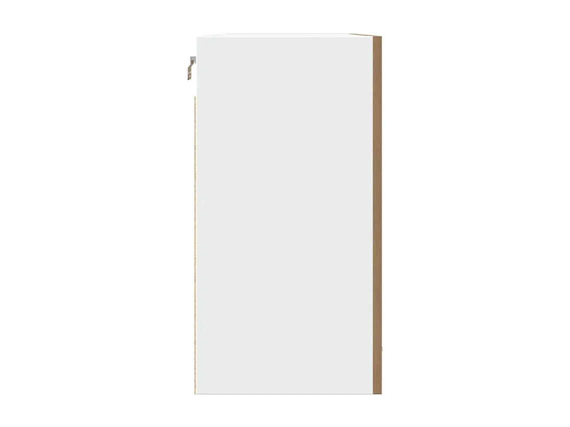Armoire suspendue chêne artisanal 80x31x60 bois d'ingénierie