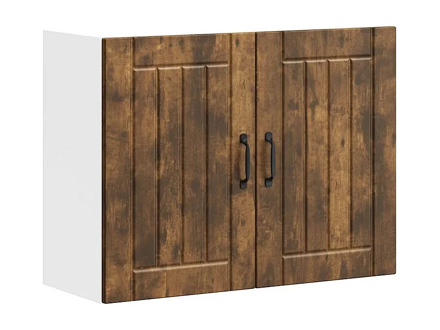 Armoire murale de cuisine Lucca chêne fumé bois ingénierie
