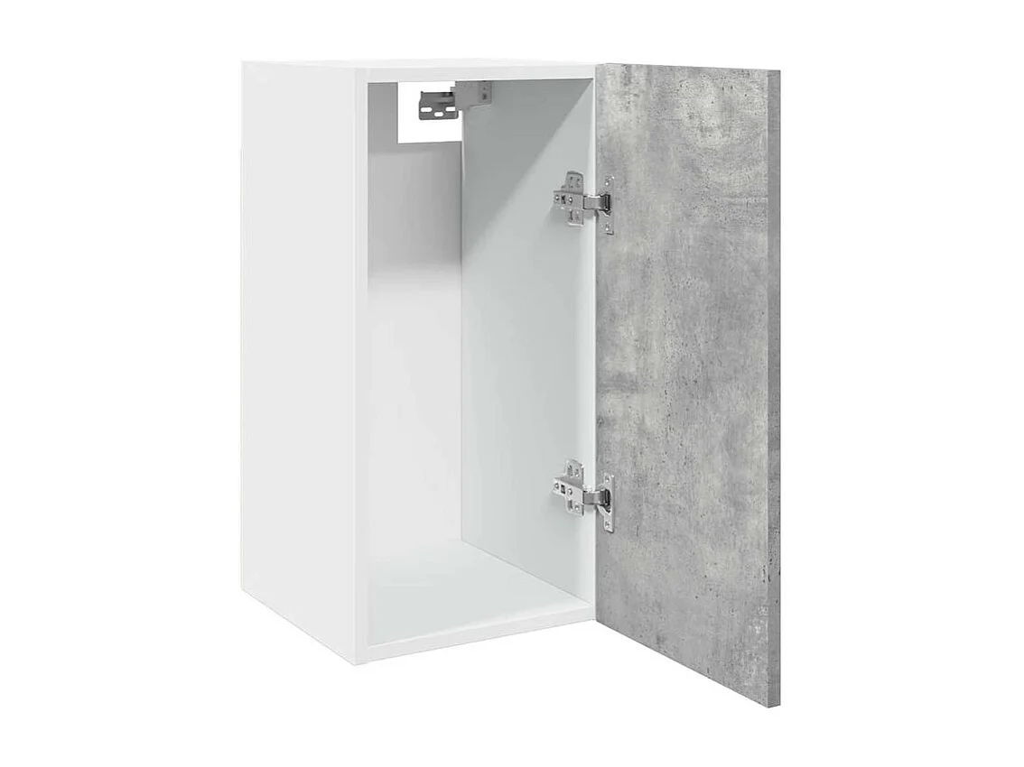 Armoire suspendue gris béton 30x31x60 bois d'ingénierie