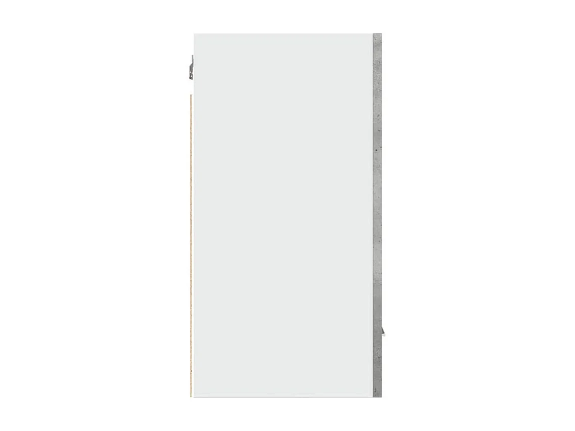 Armoire suspendue gris béton 30x31x60 bois d'ingénierie