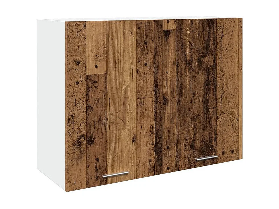 Armoire suspendue vieux bois 80x31x60 bois d'ingénierie