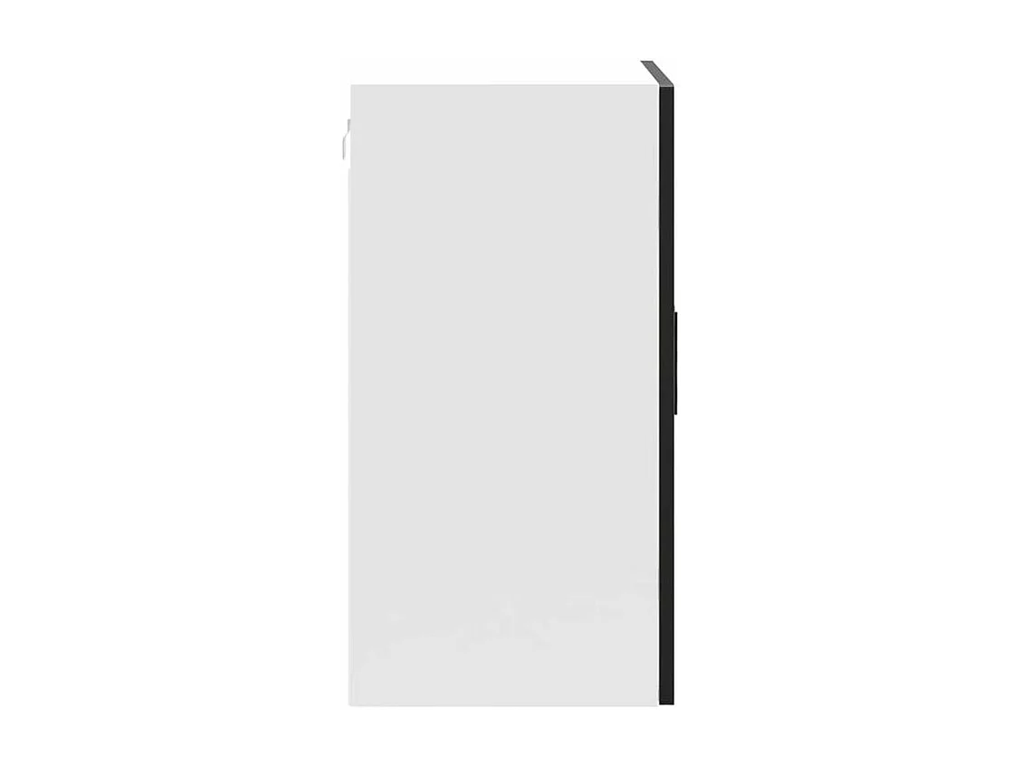 Armoire murale de cuisine avec porte en verre Porto noir