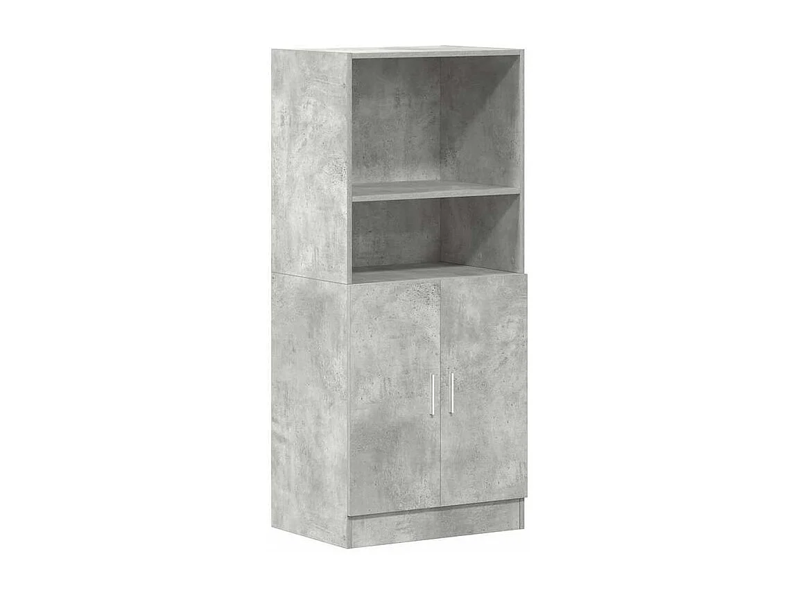 Armoire de cuisine gris béton 57x41,5x131,5 bois ingénierie