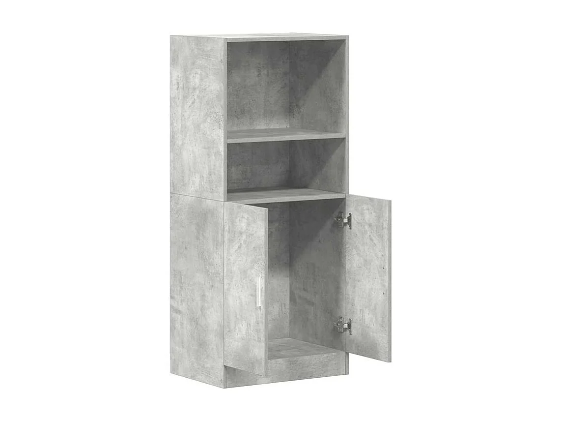 Armoire de cuisine gris béton 57x41,5x131,5 bois ingénierie