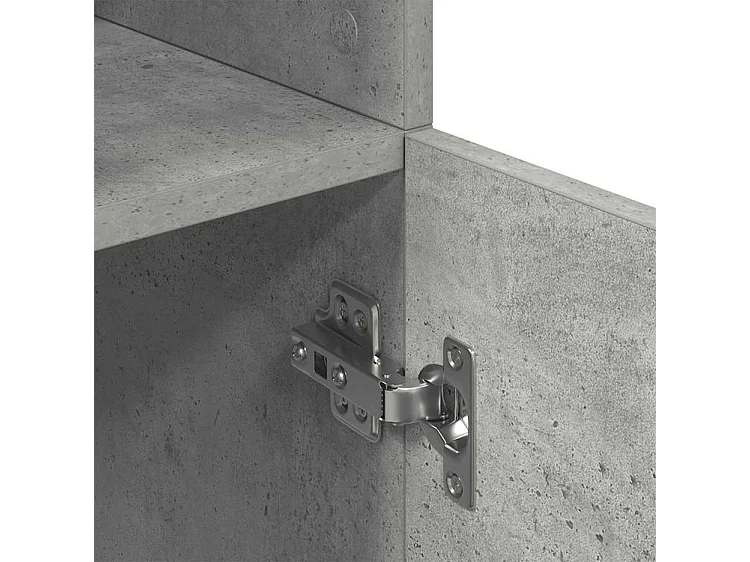 Armoire de cuisine gris béton 57x41,5x131,5 bois ingénierie