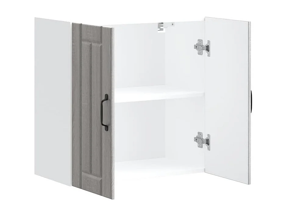 Armoire murale de cuisine Lucca sonoma gris bois ingénierie