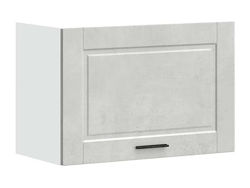 Armoire murale de cuisine Porto gris béton bois d'ingénierie