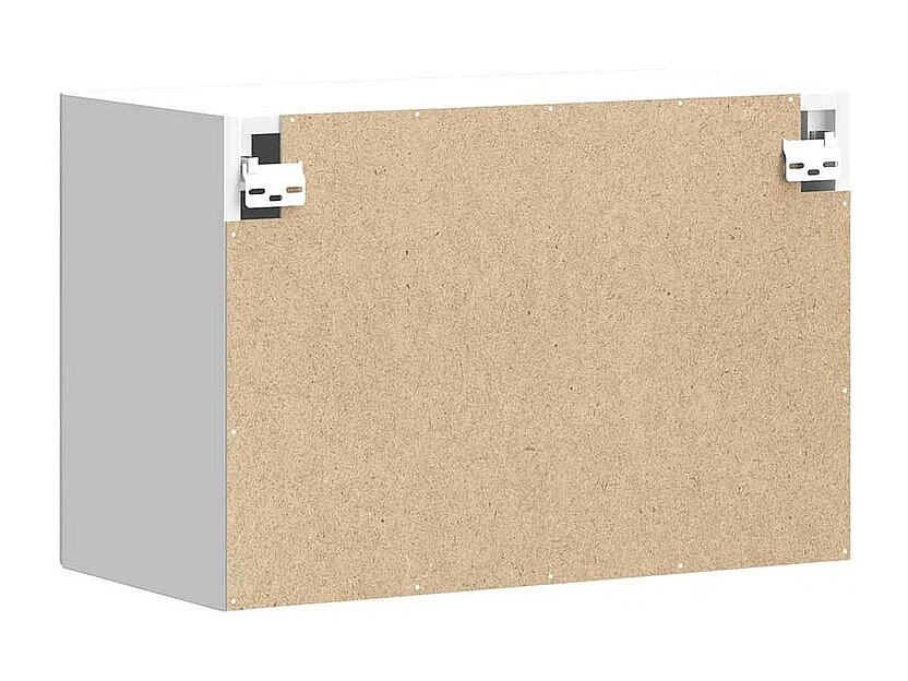 Armoire murale de cuisine Porto gris béton bois d'ingénierie