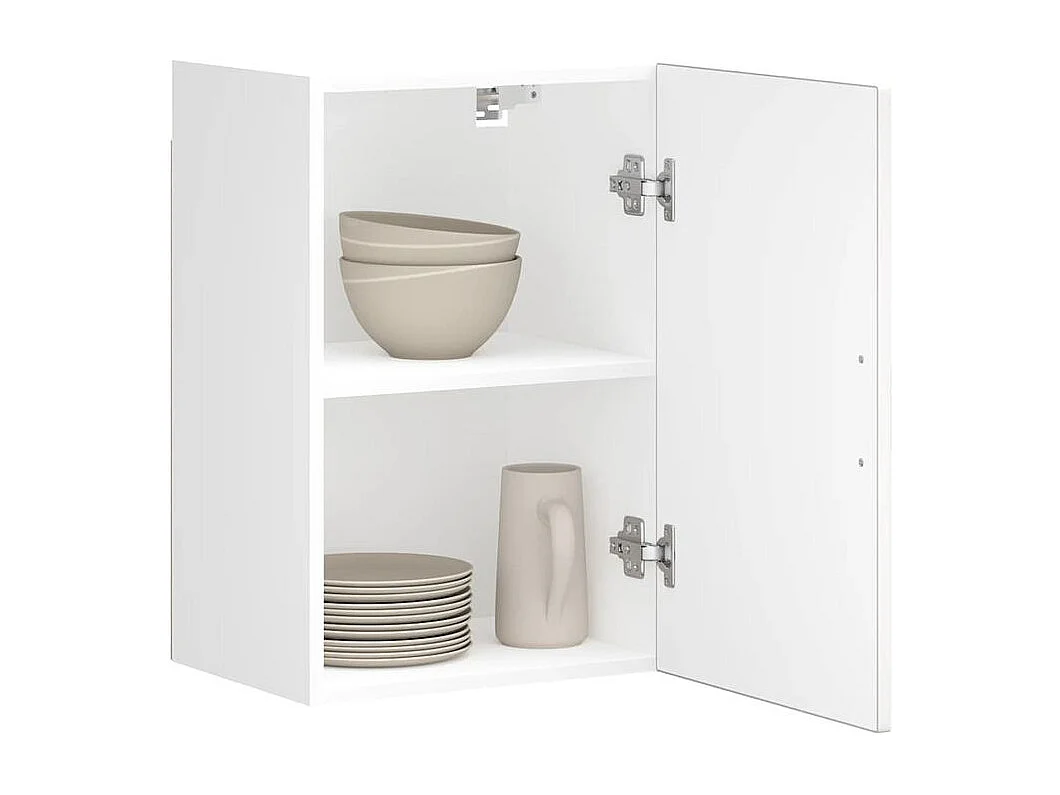 Armoire murale de cuisine Porto blanc bois d'ingénierie