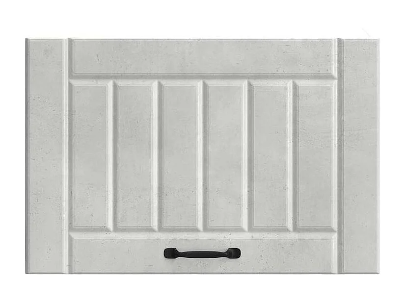 Armoire murale de cuisine Lucca gris béton bois ingénierie