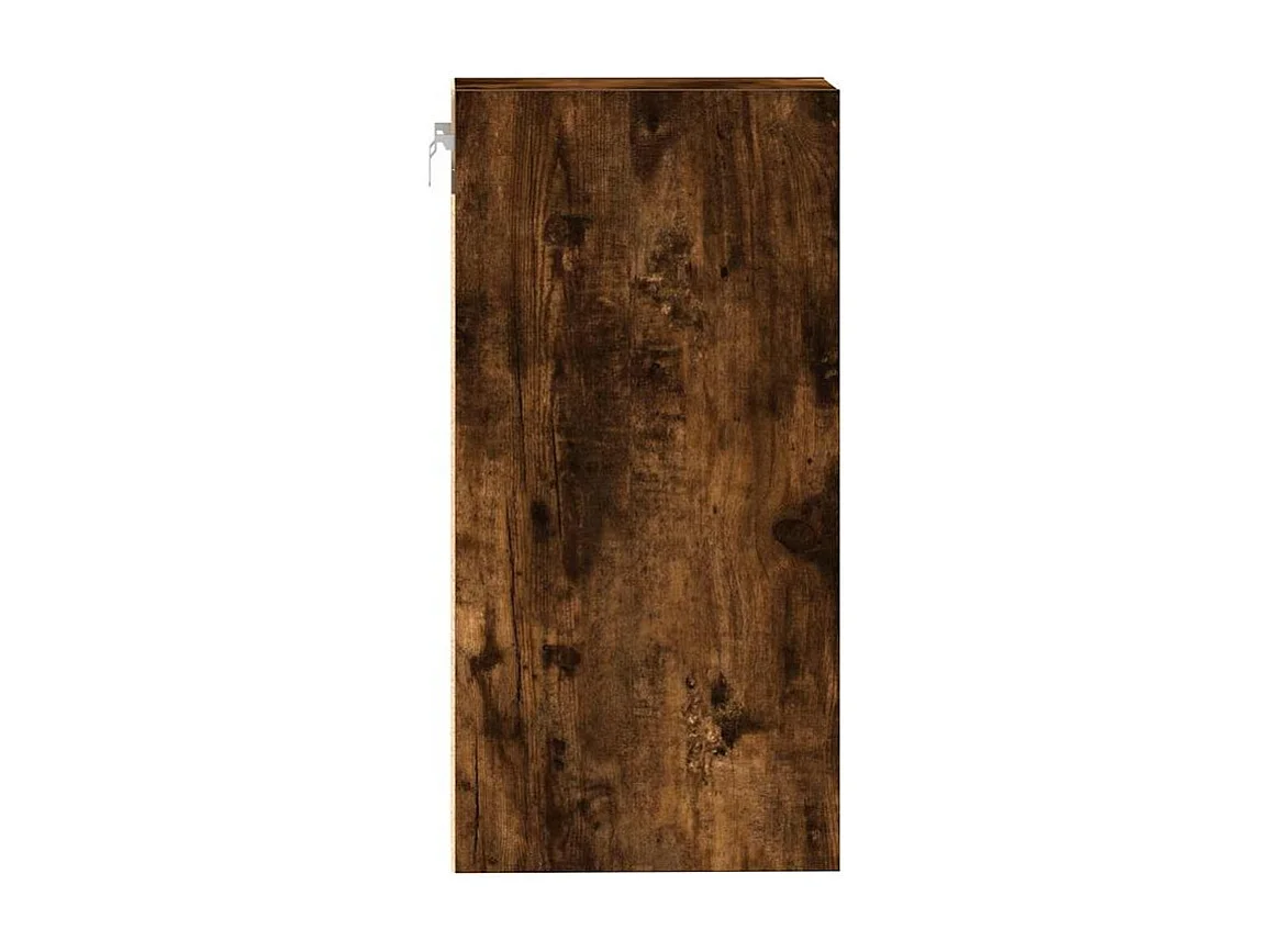 Armoire suspendue chêne fumé 40x29,5x60 bois d'ingénierie