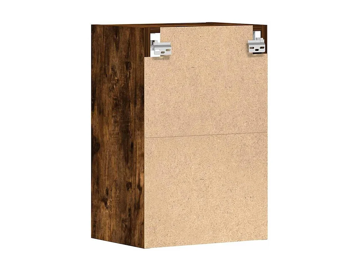 Armoire suspendue chêne fumé 40x29,5x60 bois d'ingénierie