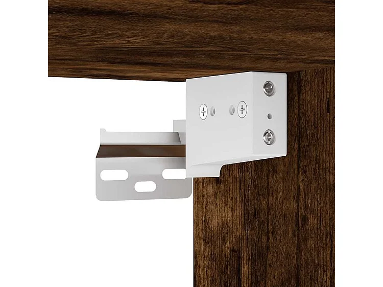 Armoire suspendue chêne fumé 40x29,5x60 bois d'ingénierie