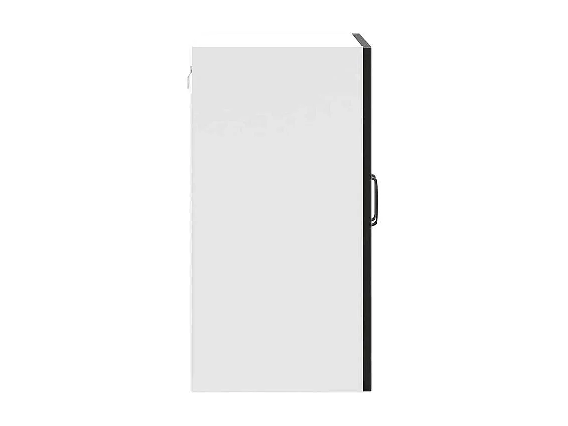 Armoire murale de cuisine Kalmar noir bois d'ingénierie