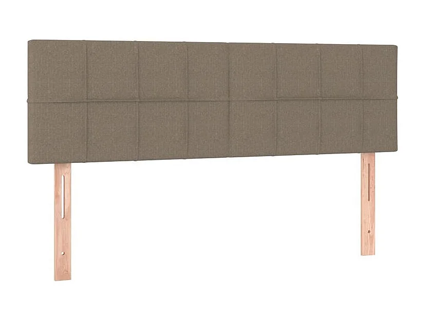 Tête de lit à LED Taupe 144x5x78-88 Tissu