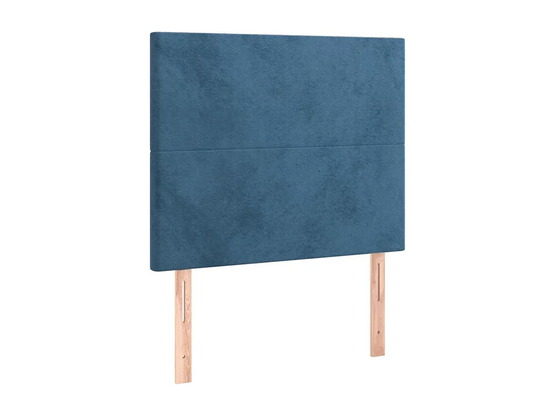 Tête de lit à LED Bleu foncé 80x5x118-128 Velours