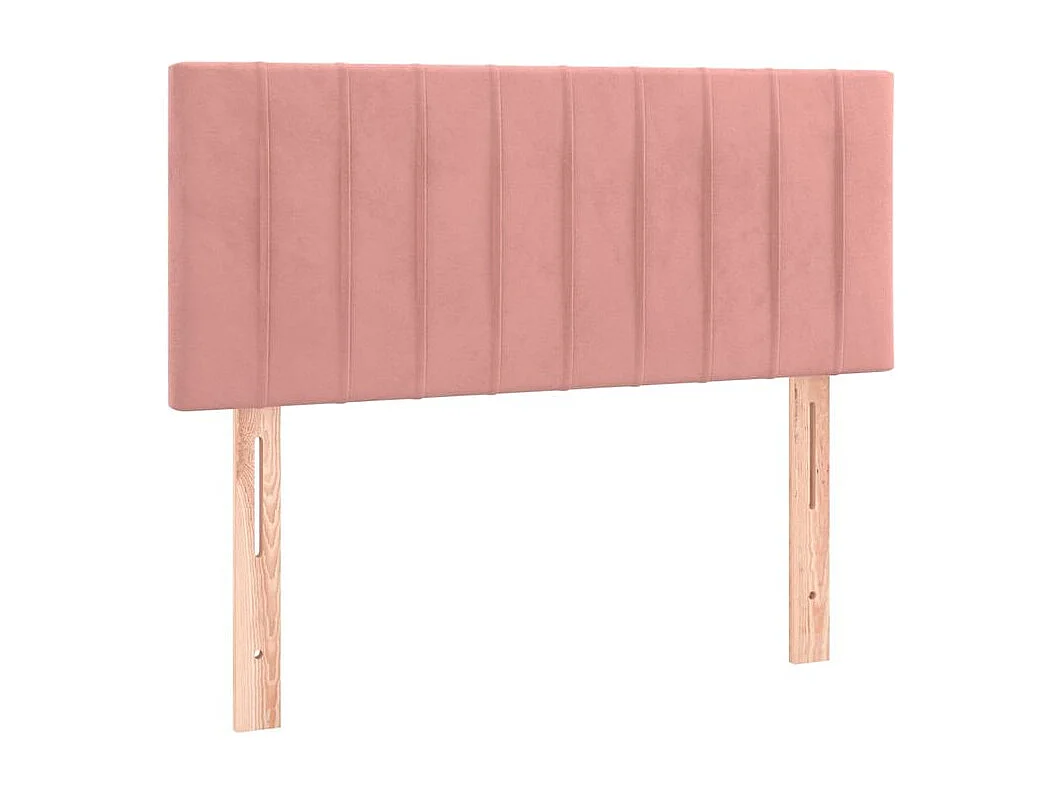 Tête de lit à LED Rose 90x5x78-88 Velours