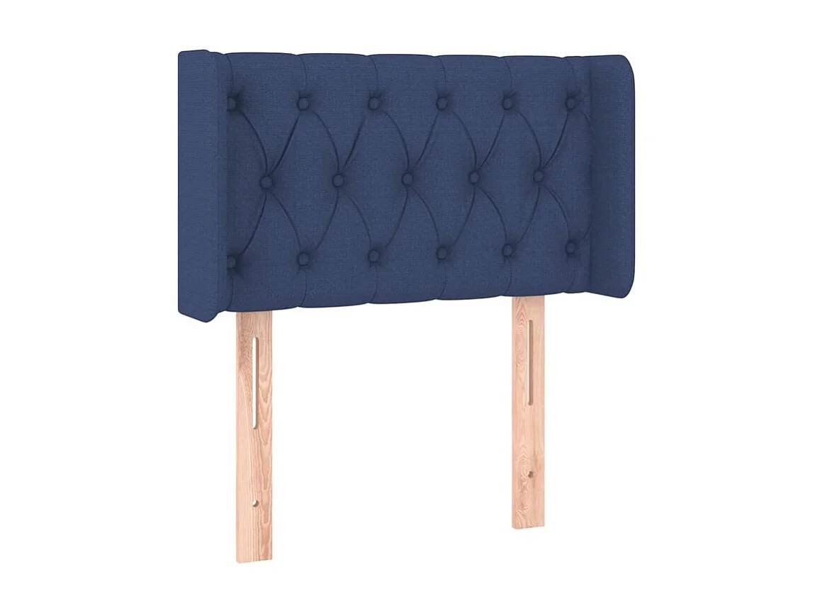 Tête de lit à LED Bleu 83x16x78-88 Tissu