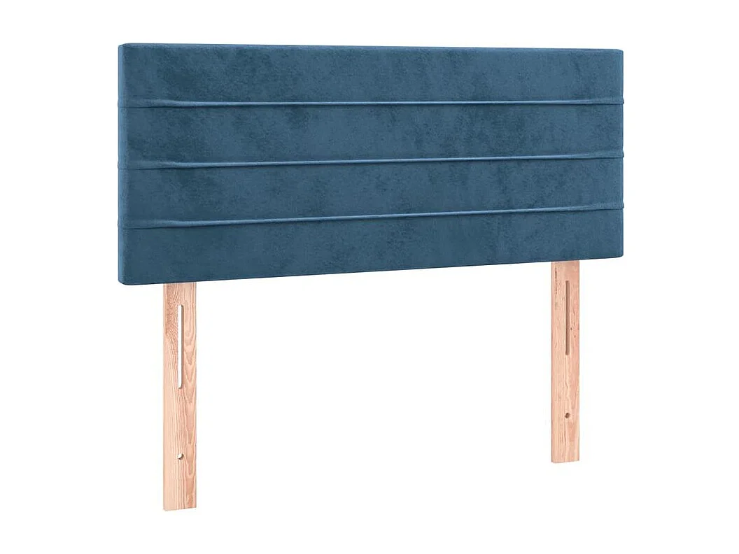 Tête de lit à LED Bleu foncé 80x5x78-88 Velours