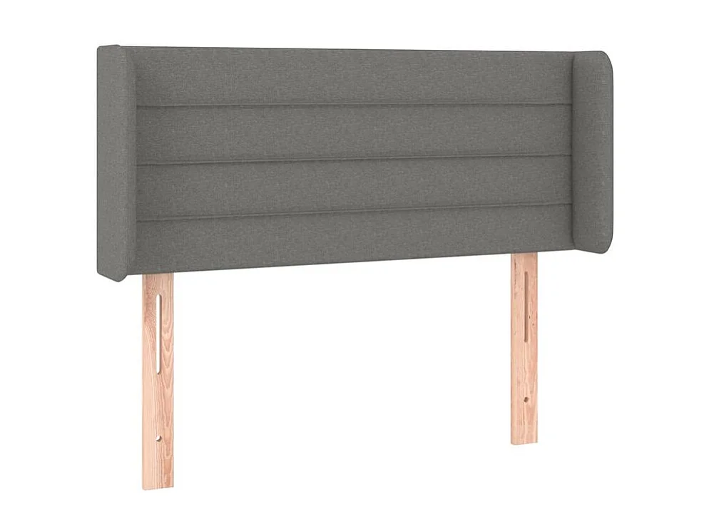 Tête de lit à LED Gris foncé 83x16x78-88 Tissu