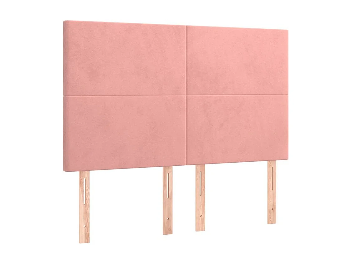 Tête de lit à LED Rose 144x5x118-128 Velours