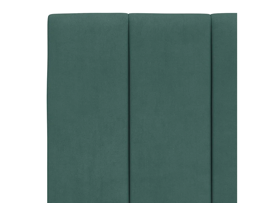 Coussin de tête de lit vert foncé 180cm velours