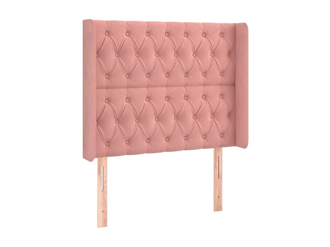 Tête de lit à LED Rose 93x16x118-128 Velours