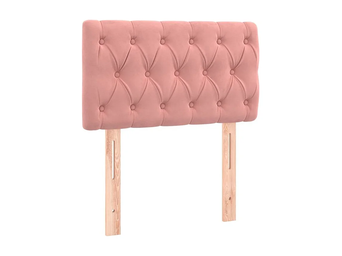 Tête de lit à LED Rose 80x7x78-88 Velours