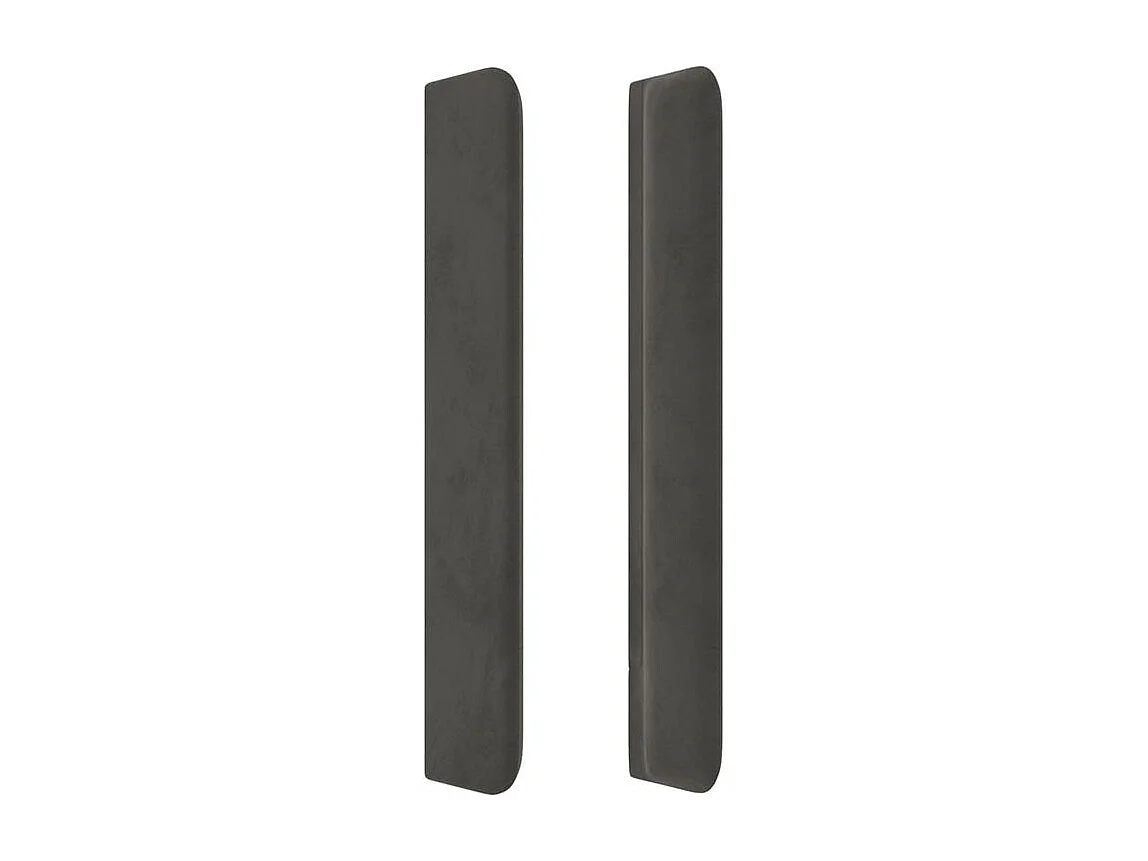 Tête de lit à LED Gris foncé 147x16x118-128 Velours