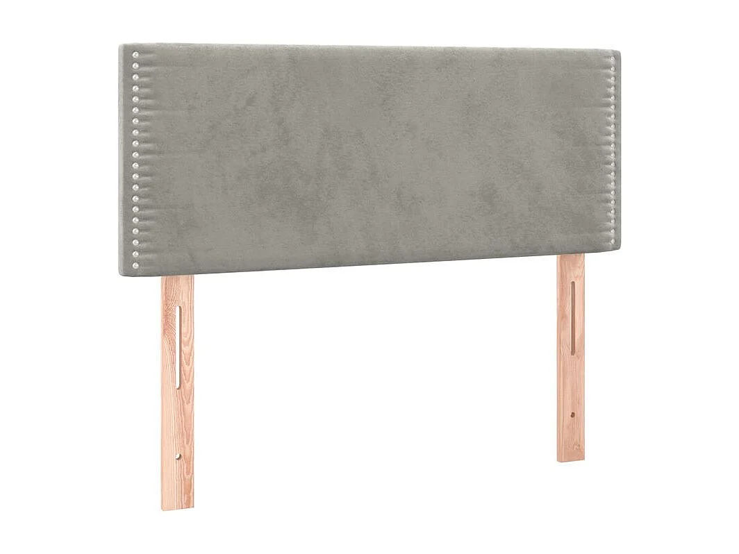 Tête de lit à LED Gris clair 90x5x78-88 Velours