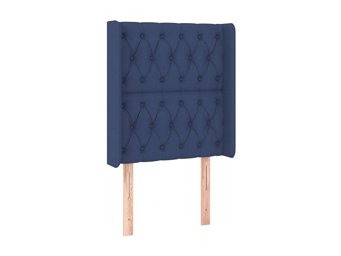 Tête de lit à LED Bleu 83x16x118-128 Tissu