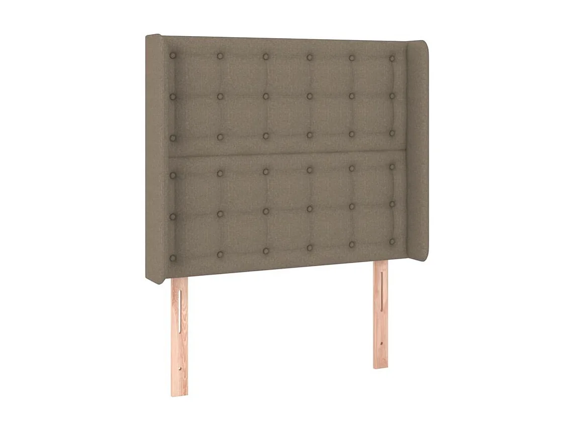 Tête de lit à LED Taupe 93x16x118-128 Tissu