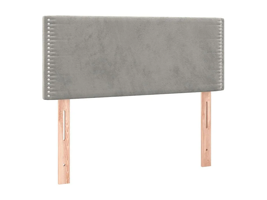 Tête de lit à LED Gris clair 80x5x78-88 Velours