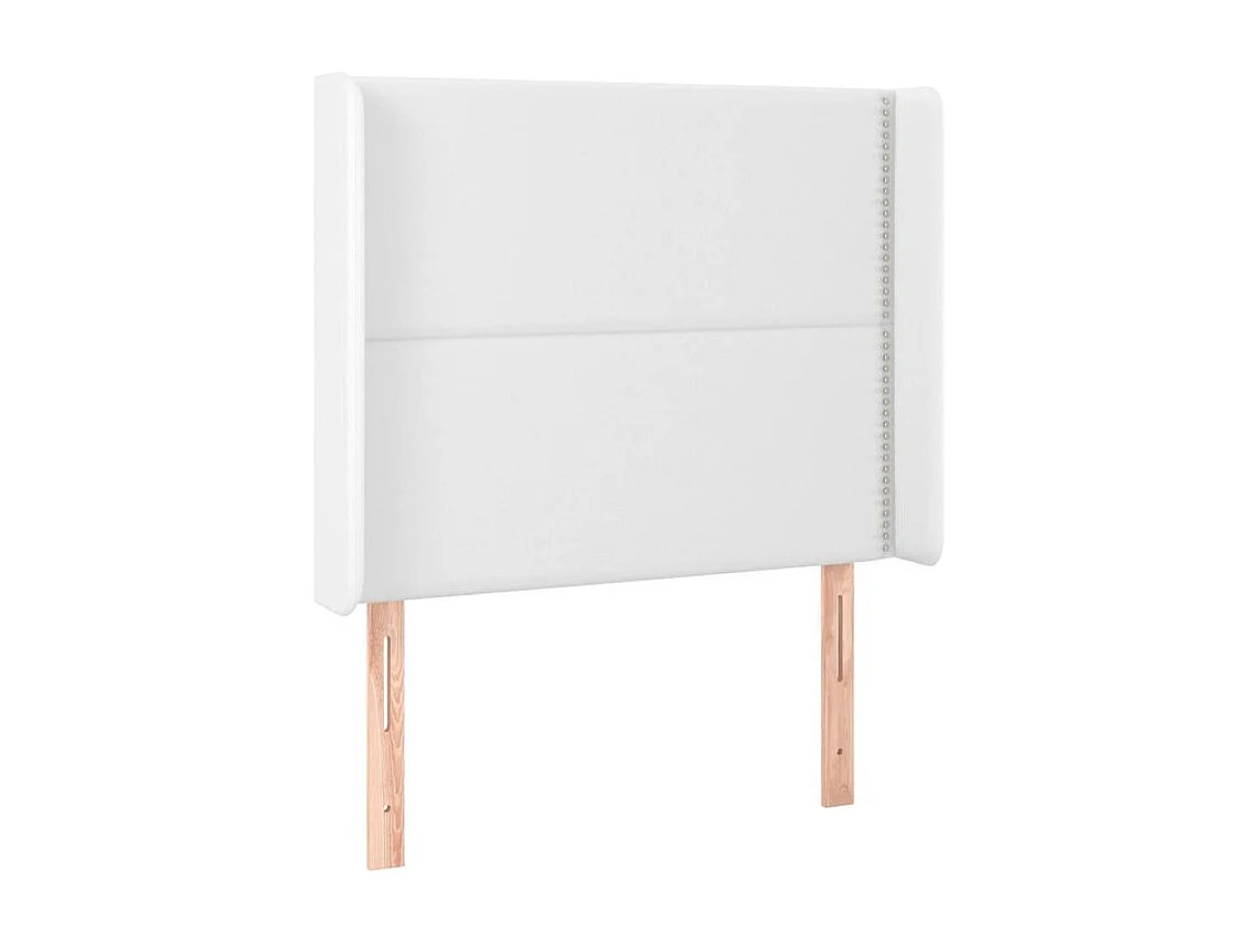 Tête de lit à LED Blanc 103x16x118-128 Similicuir