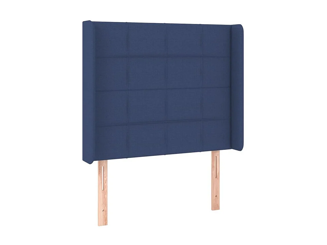 Tête de lit à LED Bleu 103x16x118-128 Tissu