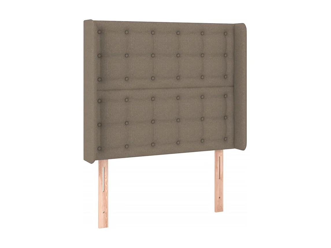 Tête de lit à LED Taupe 83x16x118-128 Tissu