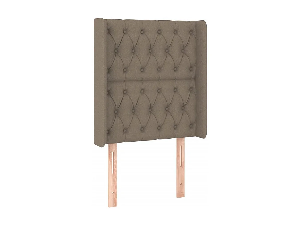 Tête de lit à LED Taupe 83x16x118-128 Tissu