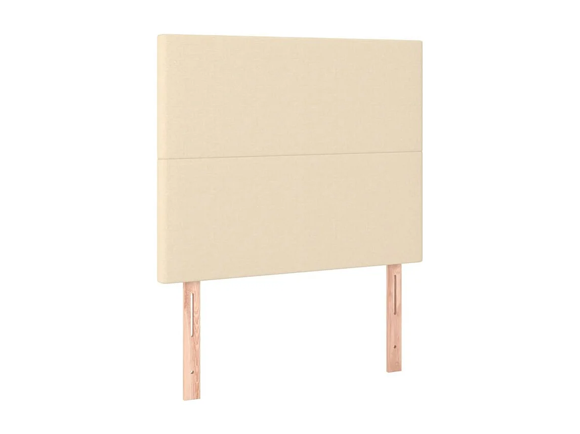 Tête de lit à LED Crème 90x5x118-128 Tissu