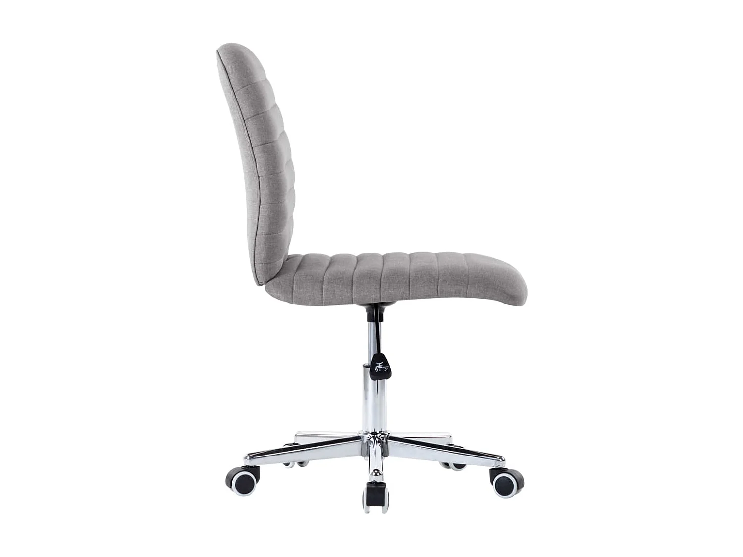 Chaise de salle à manger 6 pc Gris clair Tissu 26