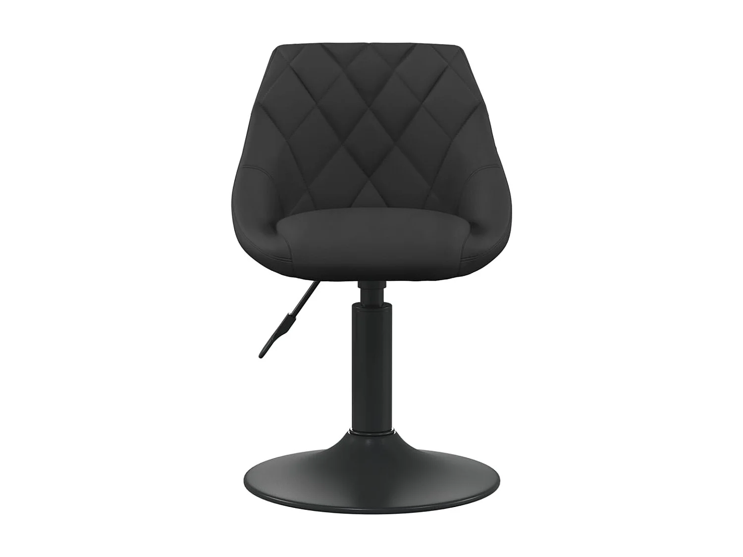 Chaise pivotante de salle à manger 2 pc Noir Velours 20