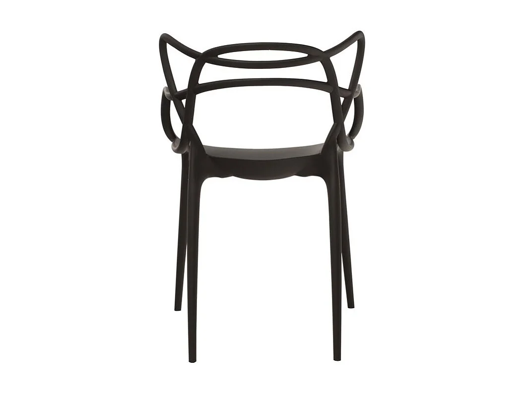 Chaise avec accoudoir BELIANO premium - Intérieur et extérieur-Noir