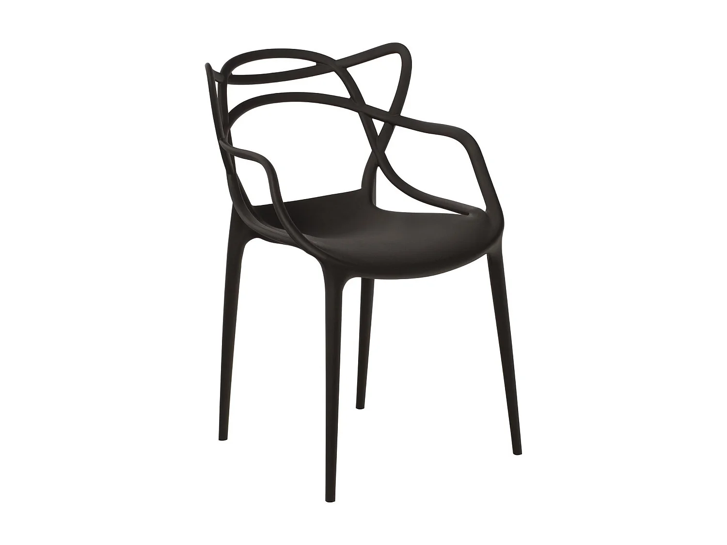 Chaise avec accoudoir BELIANO premium - Intérieur et extérieur-Noir