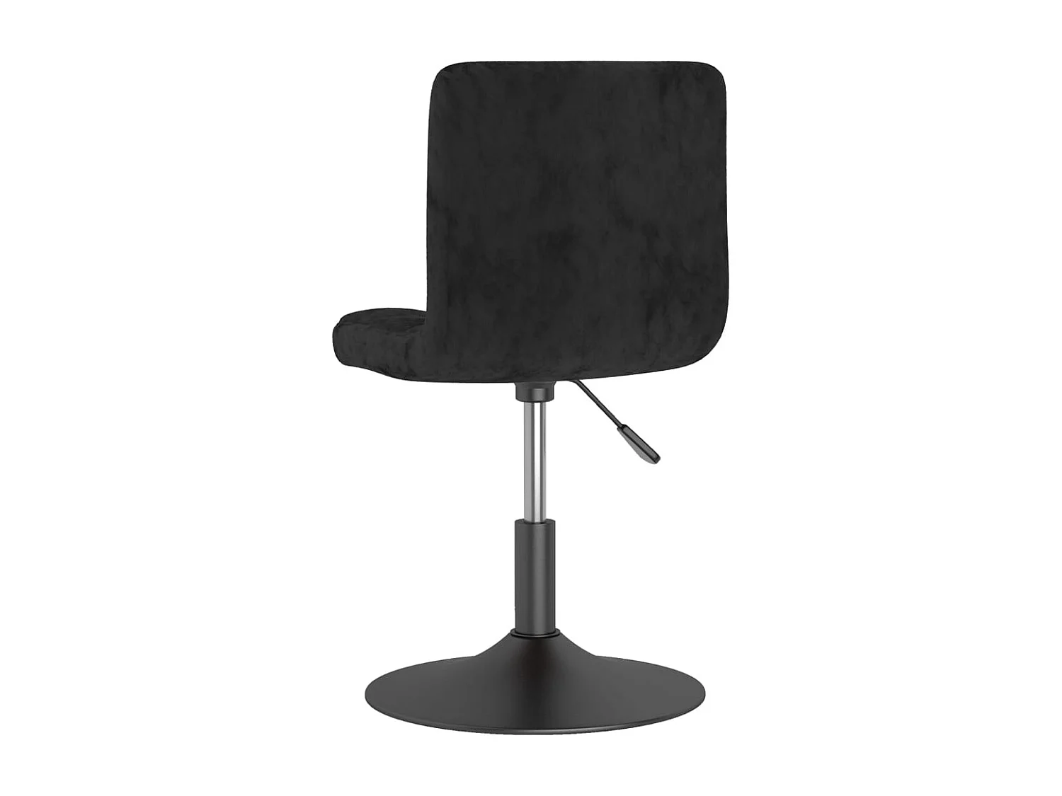 Chaise pivotante de salle à manger 2 pc Noir Velours 24