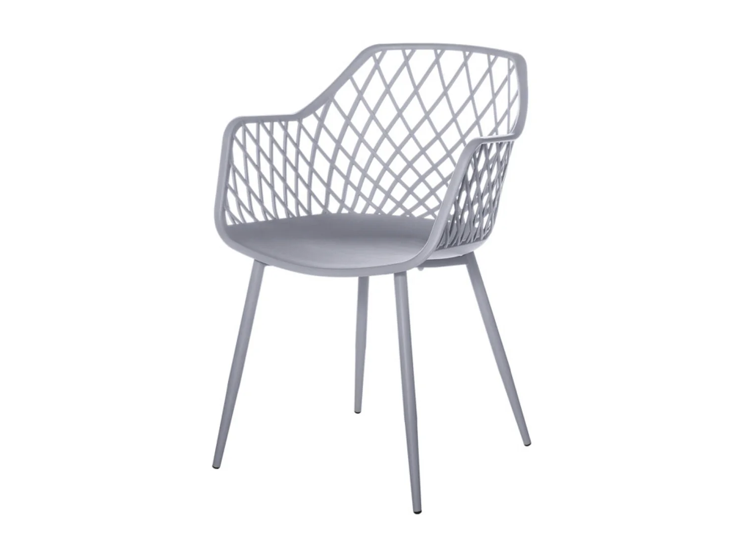 Chaise avec accoudoir polypropylène karlo-Vert amande