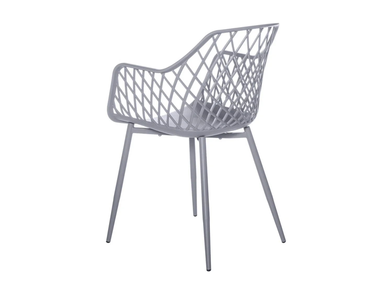 Chaise avec accoudoir polypropylène karlo-Vert amande