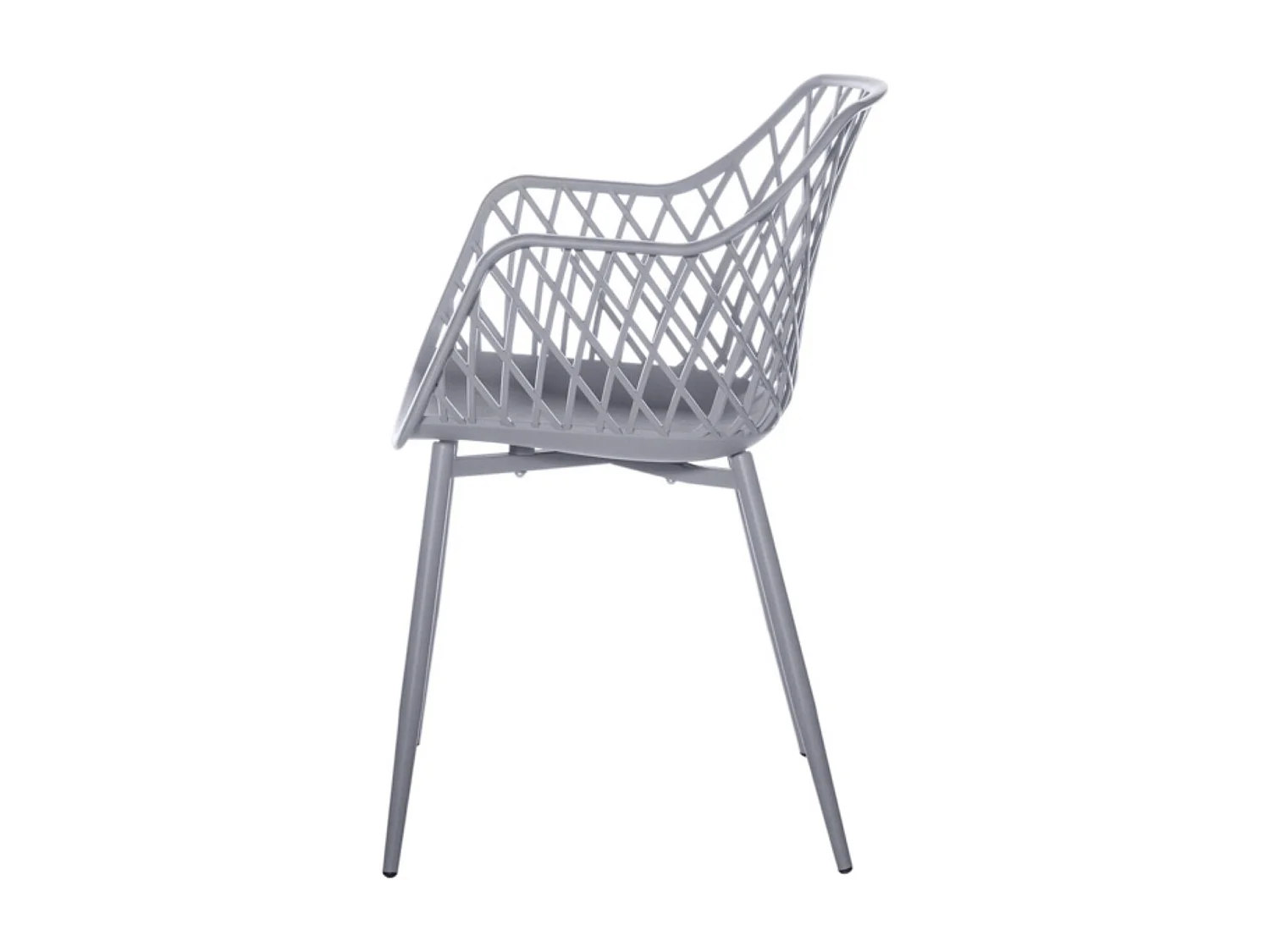 Chaise avec accoudoir polypropylène karlo-Vert amande